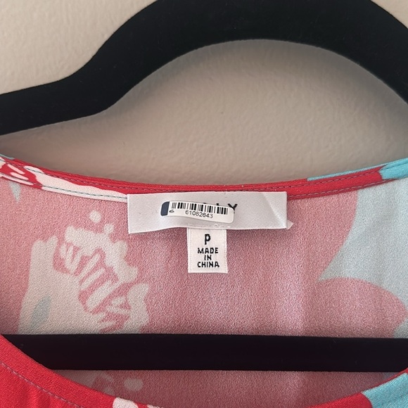 Milly Floral Print Top Sz XS (0-2) Bright Colorful Preppy Resortwear Vacation - Picture 4 of 7